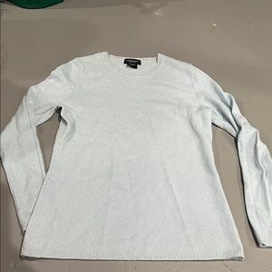 💎 Lord & Taylor 100% Cashmere Sweater – Light Blue 💎